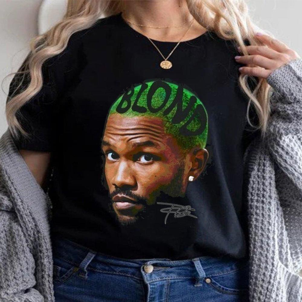 Frank Oceans Shirt Rap Concert Shirt Blonds Album Cover Graphic T-Shirt